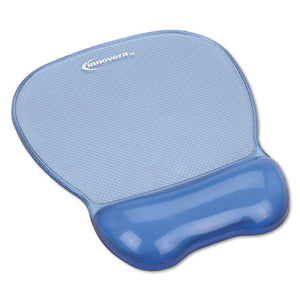 Innovera® wholesale. Gel Mouse Pad W-wrist Rest, Nonskid Base, 8-1-4 X 9-5-8, Blue. HSD Wholesale: Janitorial Supplies, Breakroom Supplies, Office Supplies.