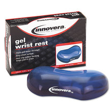 Load image into Gallery viewer, Innovera® wholesale. Gel Mouse Wrist Rest, Blue. HSD Wholesale: Janitorial Supplies, Breakroom Supplies, Office Supplies.