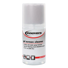 Load image into Gallery viewer, Innovera® wholesale. Anti-static Gel Screen Cleaner, With Gray Microfiber Cloth, 4 Oz Spray Bottle. HSD Wholesale: Janitorial Supplies, Breakroom Supplies, Office Supplies.