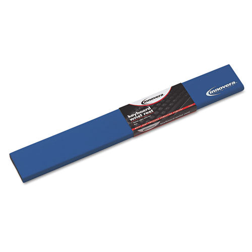 Innovera® wholesale. Latex-free Keyboard Wrist Rest, Blue. HSD Wholesale: Janitorial Supplies, Breakroom Supplies, Office Supplies.