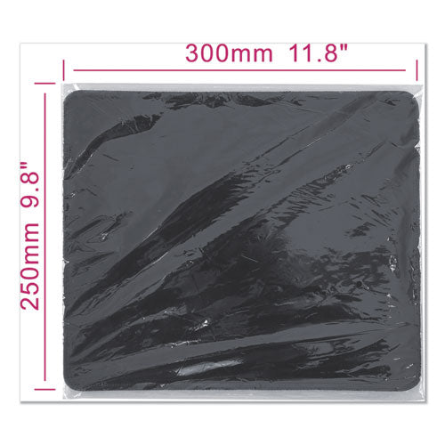 Innovera® wholesale. Large Mouse Pad, Nonskid Base, 9 7-8 X 11 7-8 X 1-8, Black. HSD Wholesale: Janitorial Supplies, Breakroom Supplies, Office Supplies.