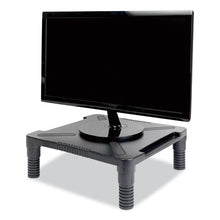 Load image into Gallery viewer, Innovera® wholesale. Single Level Monitor Riser, 13.13&quot; X 13.5&quot; X 4&quot;, Black. HSD Wholesale: Janitorial Supplies, Breakroom Supplies, Office Supplies.