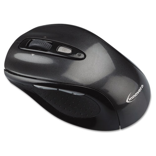 Innovera® wholesale. Wireless Optical Mouse With Micro Usb, 2.4 Ghz Frequency-32 Ft Wireless Range, Gray-black. HSD Wholesale: Janitorial Supplies, Breakroom Supplies, Office Supplies.