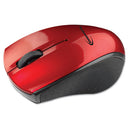 Innovera® wholesale. Mini Wireless Optical Mouse, 2.4 Ghz Frequency-30 Ft Wireless Range, Left-right Hand Use, Red-black. HSD Wholesale: Janitorial Supplies, Breakroom Supplies, Office Supplies.