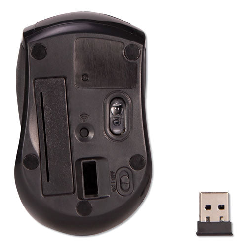 Innovera® wholesale. Compact Mouse, 2.4 Ghz Frequency-26 Ft Wireless Range, Left-right Hand Use, Black. HSD Wholesale: Janitorial Supplies, Breakroom Supplies, Office Supplies.