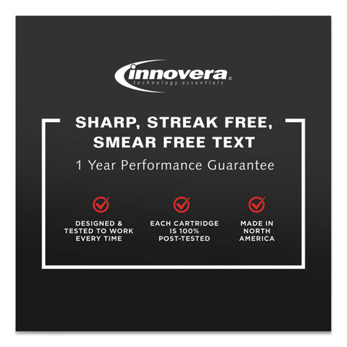 Innovera® wholesale. Remanufactured Black High-yield Ink, Replacement For Hp 62xl (c2p05an), 600 Page-yield. HSD Wholesale: Janitorial Supplies, Breakroom Supplies, Office Supplies.