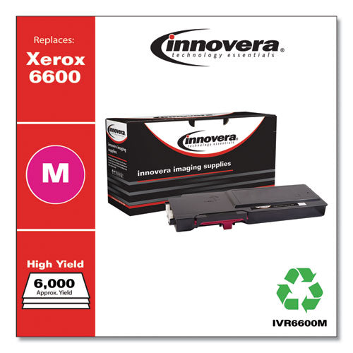 Innovera® wholesale. Remanufactured Magenta High-yield Toner, Replacement For Xerox 6600 (106r02226), 6,000 Page-yield. HSD Wholesale: Janitorial Supplies, Breakroom Supplies, Office Supplies.