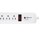 Innovera® wholesale. Surge Protector, 6 Outlets, 4 Ft Cord, 540 Joules, White. HSD Wholesale: Janitorial Supplies, Breakroom Supplies, Office Supplies.