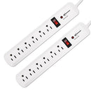 Innovera® wholesale. Surge Protector, 6 Outlets, 4 Ft Cord, 540 Joules, White, 2-pk. HSD Wholesale: Janitorial Supplies, Breakroom Supplies, Office Supplies.