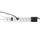 Innovera® wholesale. Surge Protector, 7 Outlets, 4 Ft Cord, 1080 Joules, White. HSD Wholesale: Janitorial Supplies, Breakroom Supplies, Office Supplies.