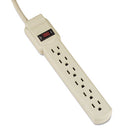 Innovera® wholesale. Six-outlet Power Strip, 4 Ft Cord, 1.94 X 10.19 X 1.19, Ivory. HSD Wholesale: Janitorial Supplies, Breakroom Supplies, Office Supplies.