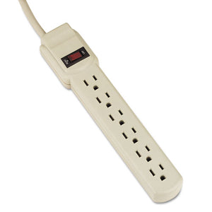 Innovera® wholesale. Six-outlet Power Strip, 4 Ft Cord, 1.94 X 10.19 X 1.19, Ivory. HSD Wholesale: Janitorial Supplies, Breakroom Supplies, Office Supplies.