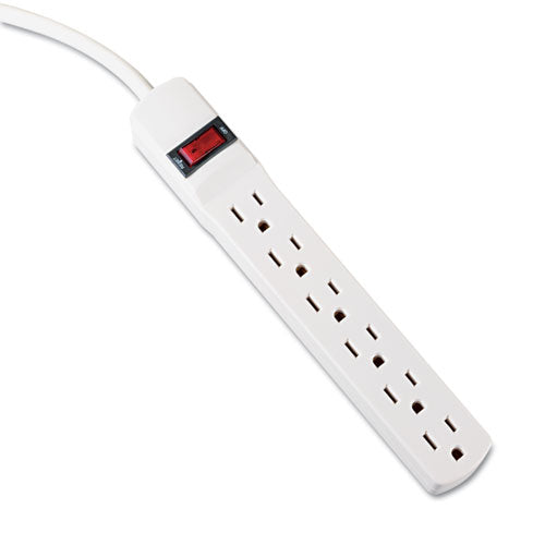 Innovera® wholesale. Six-outlet Power Strip, 6 Ft Cord, 1.94 X 10.19 X 1.19, Ivory. HSD Wholesale: Janitorial Supplies, Breakroom Supplies, Office Supplies.