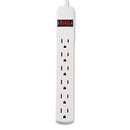 Innovera® wholesale. Six-outlet Power Strip, 15 Ft Cord, 1.94 X 10.19 X 1.19, Ivory. HSD Wholesale: Janitorial Supplies, Breakroom Supplies, Office Supplies.