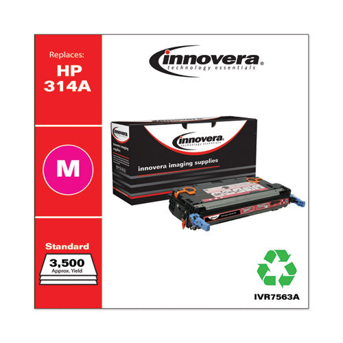 Innovera® wholesale. Remanufactured Magenta Toner, Replacement For Hp 314a (q7563a), 3,500 Page-yield. HSD Wholesale: Janitorial Supplies, Breakroom Supplies, Office Supplies.