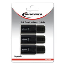 Load image into Gallery viewer, Innovera® wholesale. Usb 3.0 Flash Drive, 16 Gb, 3-pack. HSD Wholesale: Janitorial Supplies, Breakroom Supplies, Office Supplies.