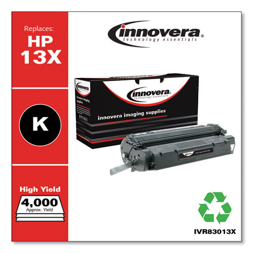 Innovera® wholesale. Remanufactured Black High-yield Toner, Replacement For Hp 13x (q2613x), 4,000 Page-yield. HSD Wholesale: Janitorial Supplies, Breakroom Supplies, Office Supplies.