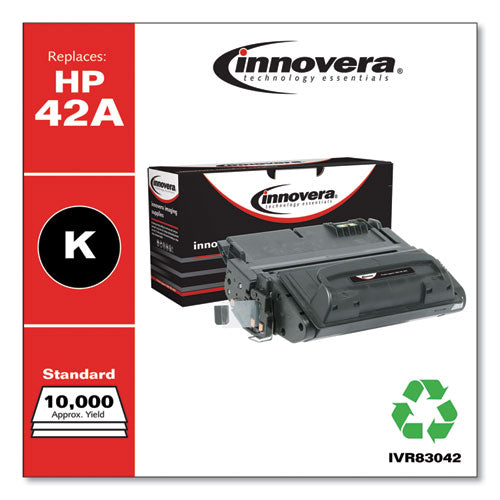 Innovera® wholesale. Remanufactured Black Toner, Replacement For Hp 42a (q5942a), 10,000 Page-yield. HSD Wholesale: Janitorial Supplies, Breakroom Supplies, Office Supplies.