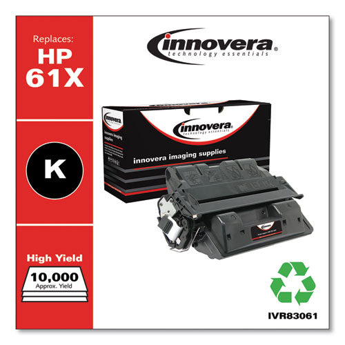 Innovera® wholesale. Remanufactured Black High-yield Toner, Replacement For Hp 61x (c8061x), 10,000 Page-yield. HSD Wholesale: Janitorial Supplies, Breakroom Supplies, Office Supplies.