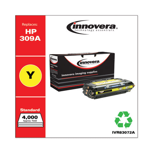 Innovera® wholesale. Remanufactured Yellow Toner, Replacement For Hp 309a (q2672a), 4,000 Page-yield. HSD Wholesale: Janitorial Supplies, Breakroom Supplies, Office Supplies.