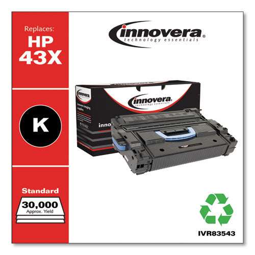 Innovera® wholesale. Remanufactured Black High-yield Toner, Replacement For Hp 43x (c8543x), 30,000 Page-yield. HSD Wholesale: Janitorial Supplies, Breakroom Supplies, Office Supplies.