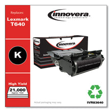 Load image into Gallery viewer, Innovera® wholesale. Remanufactured Black High-yield Toner, Replacement For Lexmark T640, 21,000 Page-yield. HSD Wholesale: Janitorial Supplies, Breakroom Supplies, Office Supplies.