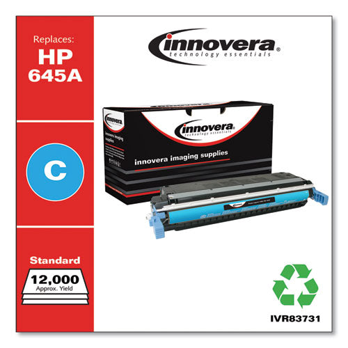 Innovera® wholesale. Remanufactured Cyan Toner, Replacement For Hp 645a (c9731a), 12,000 Page-yield. HSD Wholesale: Janitorial Supplies, Breakroom Supplies, Office Supplies.