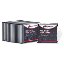 Load image into Gallery viewer, Innovera® wholesale. Cd-dvd Slim Jewel Cases, Clear-black, 25-pack. HSD Wholesale: Janitorial Supplies, Breakroom Supplies, Office Supplies.