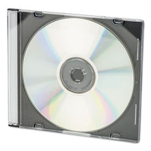 Load image into Gallery viewer, Innovera® wholesale. Cd-dvd Slim Jewel Cases, Clear-black, 25-pack. HSD Wholesale: Janitorial Supplies, Breakroom Supplies, Office Supplies.