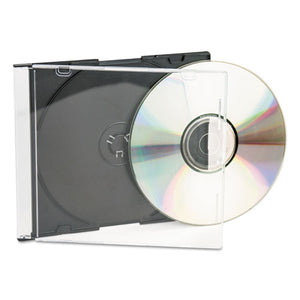 Innovera® wholesale. Cd-dvd Slim Jewel Cases, Clear-black, 25-pack. HSD Wholesale: Janitorial Supplies, Breakroom Supplies, Office Supplies.