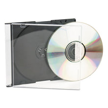 Load image into Gallery viewer, Innovera® wholesale. Cd-dvd Slim Jewel Cases, Clear-black, 25-pack. HSD Wholesale: Janitorial Supplies, Breakroom Supplies, Office Supplies.