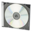 Innovera® wholesale. Cd-dvd Slim Jewel Cases, Clear-black, 50-pack. HSD Wholesale: Janitorial Supplies, Breakroom Supplies, Office Supplies.