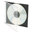 Innovera® wholesale. Cd-dvd Slim Jewel Cases, Clear-black, 50-pack. HSD Wholesale: Janitorial Supplies, Breakroom Supplies, Office Supplies.