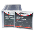 Innovera® wholesale. Cd-dvd Slim Jewel Cases, Clear-black, 50-pack. HSD Wholesale: Janitorial Supplies, Breakroom Supplies, Office Supplies.