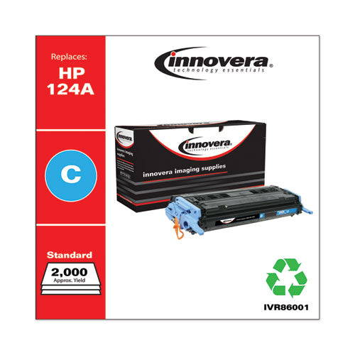 Innovera® wholesale. Remanufactured Cyan Toner, Replacement For Hp 124a (q6001a), 2,000 Page-yield. HSD Wholesale: Janitorial Supplies, Breakroom Supplies, Office Supplies.