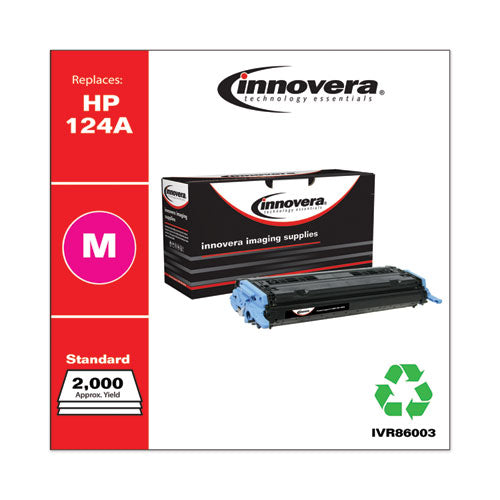 Innovera® wholesale. Remanufactured Magenta Toner, Replacement For Hp 124a (q6003a), 2,000 Page-yield. HSD Wholesale: Janitorial Supplies, Breakroom Supplies, Office Supplies.