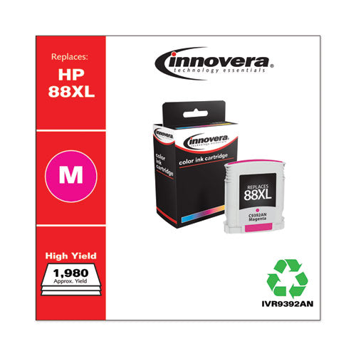 Innovera® wholesale. Remanufactured Magenta High-yield Ink, Replacement For Hp 88xl (c9392an), 1,980 Page-yield. HSD Wholesale: Janitorial Supplies, Breakroom Supplies, Office Supplies.