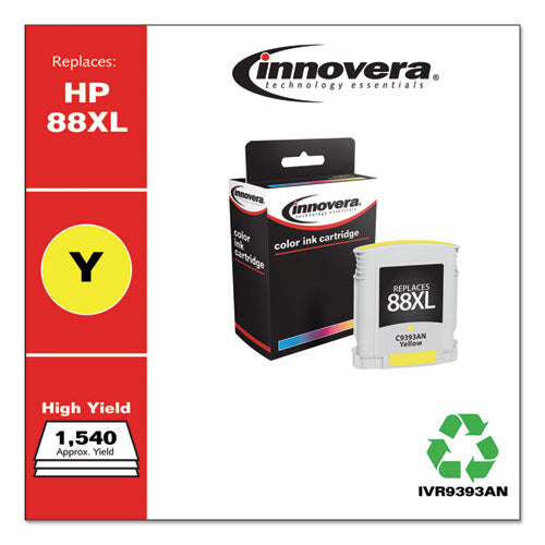 Innovera® wholesale. Remanufactured Yellow High-yield Ink, Replacement For Hp 88xl (c3939an), 1,540 Page-yield. HSD Wholesale: Janitorial Supplies, Breakroom Supplies, Office Supplies.