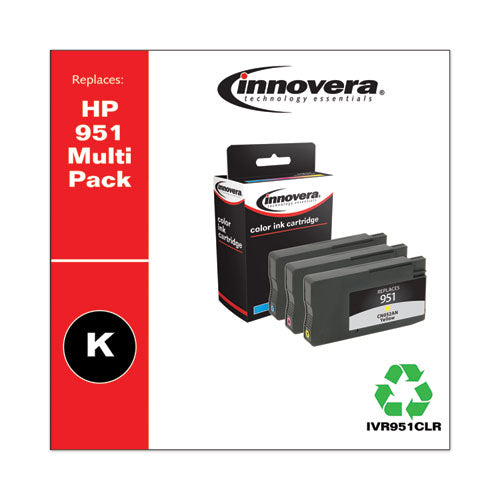 Innovera® wholesale. Remanufactured Cyan-magenta-yellow Ink, Replacement For Hp 951 (cn050an-cn051an-cn052an), 700 Page-yield. HSD Wholesale: Janitorial Supplies, Breakroom Supplies, Office Supplies.