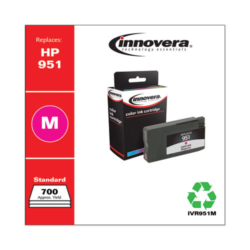 Innovera® wholesale. Remanufactured Magenta Ink, Replacement For Hp 951 (cn051an), 700 Page-yield. HSD Wholesale: Janitorial Supplies, Breakroom Supplies, Office Supplies.