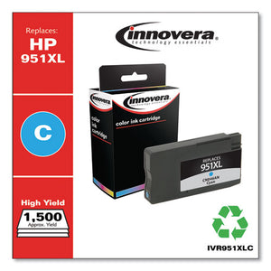 Innovera® wholesale. Remanufactured Cyan High-yield Ink, Replacement For Hp 951xl (cn046an), 1,500 Page-yield. HSD Wholesale: Janitorial Supplies, Breakroom Supplies, Office Supplies.