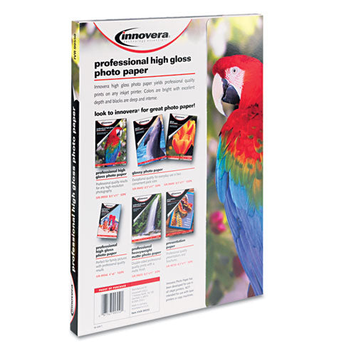 Innovera® wholesale. High-gloss Photo Paper, 10 Mil, 8.5 X 11, High-gloss White, 50-pack. HSD Wholesale: Janitorial Supplies, Breakroom Supplies, Office Supplies.