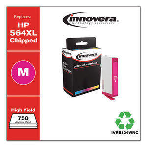 Innovera® wholesale. Remanufactured Magenta High-yield Ink, Replacement For Hp 564xl (cb324wn), 750 Page-yield. HSD Wholesale: Janitorial Supplies, Breakroom Supplies, Office Supplies.