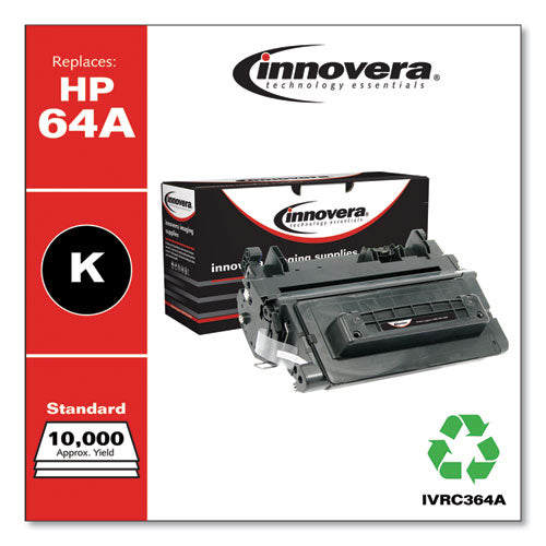 Innovera® wholesale. Remanufactured Black Toner, Replacement For Hp 64a (cc364a), 10,000 Page-yield. HSD Wholesale: Janitorial Supplies, Breakroom Supplies, Office Supplies.