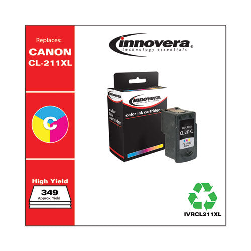 Innovera® wholesale. Remanufactured Tri-color High-yield Ink, Replacement For Canon Cl-211xl (2975b001), 349 Page-yield. HSD Wholesale: Janitorial Supplies, Breakroom Supplies, Office Supplies.