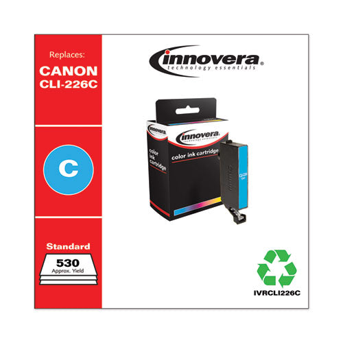 Innovera® wholesale. Remanufactured Cyan Ink, Replacement For Canon Cli-226 (4547b001aa), 530 Page-yield. HSD Wholesale: Janitorial Supplies, Breakroom Supplies, Office Supplies.