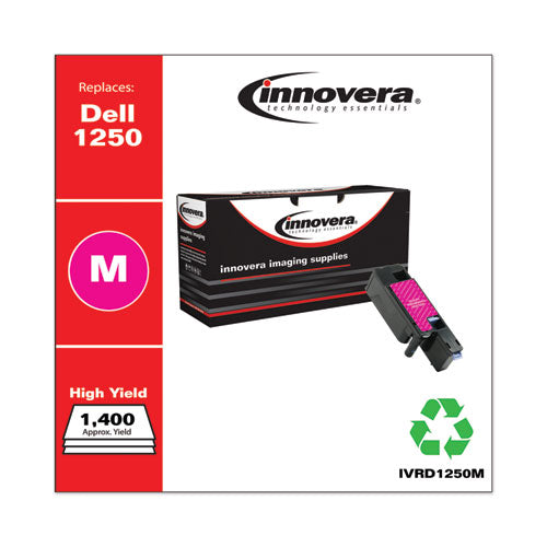 Innovera® wholesale. Remanufactured Magenta High-yield Toner, Replacement For Dell 1250 (331-0780), 1,400 Page-yield. HSD Wholesale: Janitorial Supplies, Breakroom Supplies, Office Supplies.