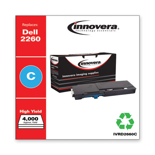 Innovera® wholesale. Remanufactured Cyan High-yield Toner, Replacement For Dell D2660 (593-bbbt), 4,000 Page-yield. HSD Wholesale: Janitorial Supplies, Breakroom Supplies, Office Supplies.