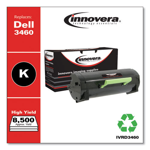 Innovera® wholesale. Remanufactured Black High-yield Toner, Replacement For Dell B3460 (3319806), 8,500 Page-yield. HSD Wholesale: Janitorial Supplies, Breakroom Supplies, Office Supplies.