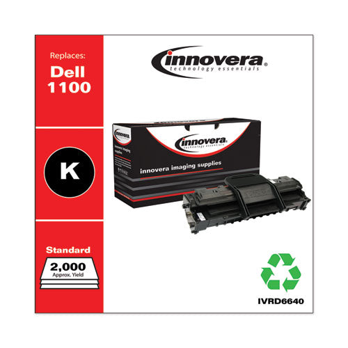 Innovera® wholesale. Remanufactured Black Toner, Replacement For Dell 1100 (310-6640), 2,000 Page-yield. HSD Wholesale: Janitorial Supplies, Breakroom Supplies, Office Supplies.